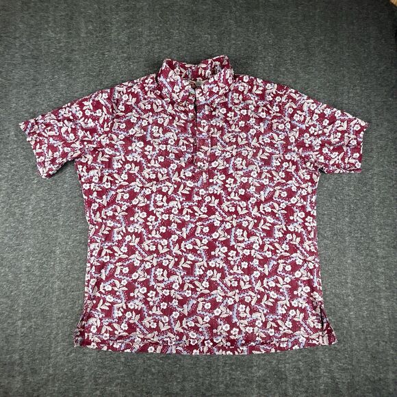Hilo Hattie Other - Vintage Hilo Hattie Hawaiian Shirt Mens Size XL Made in USA Hawaii 1/4 Button Up